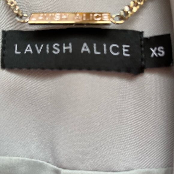 Lavish Alice grey vintage long sawn in ties coat w/free panels, fabulous, XS - Picture 2 of 13